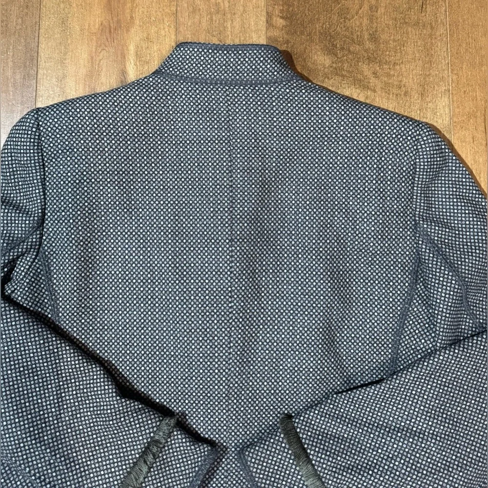 Armani Collezioni Women’s Wool Blazer Fringe Shimmer‎ Polkadot Size 10
